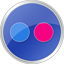 Blue Flickr Color Icon 64x64 png